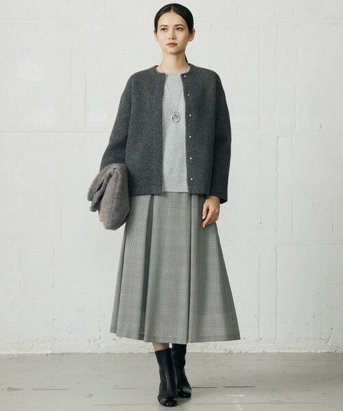 L size ONWARD(大きいサイズ) / エルサイズオンワード カーディガン・ボレロ | 【カタログ掲載】ラメブークレ アウター | 詳細1