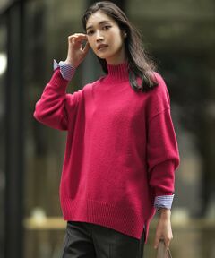 L size ONWARD(大きいサイズ) / エルサイズオンワード ニット・セーター | 【見上愛さんコラボカラー/Oggi掲載】カシミヤブレンド ハイネック ニット