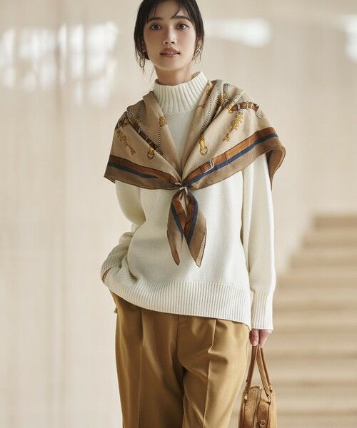 L size ONWARD(大きいサイズ) / エルサイズオンワード ニット・セーター | 【見上愛さんコラボカラー/Oggi掲載】カシミヤブレンド ハイネック ニット | 詳細13