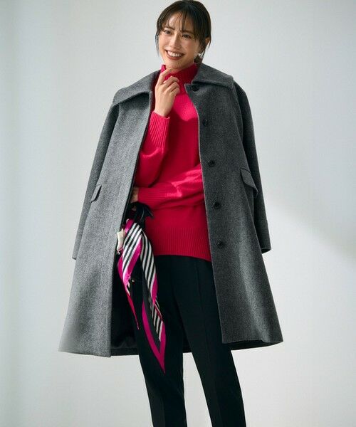 L size ONWARD(大きいサイズ) / エルサイズオンワード ニット・セーター | 【見上愛さんコラボカラー/Oggi掲載】カシミヤブレンド ハイネック ニット | 詳細22