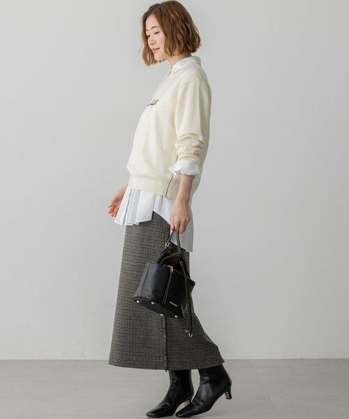 L size ONWARD(大きいサイズ) / エルサイズオンワード ニット・セーター | 【洗える】インターシャ ロゴ ニット | 詳細2