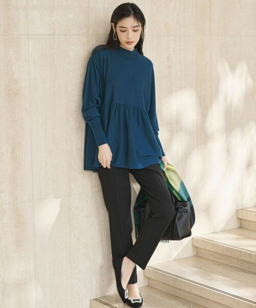 L size ONWARD(大きいサイズ) / エルサイズオンワード ニット・セーター | 【洗える】ウールギャザー ドルマンスリーブ ニット | 詳細7