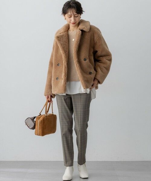 L size ONWARD(大きいサイズ) / エルサイズオンワード ニット・セーター | 【洗える】スパンコールバルキー クロップド ニット | 詳細10