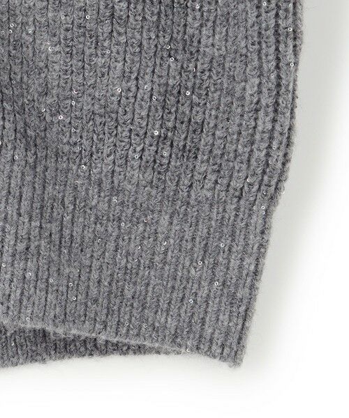 L size ONWARD(大きいサイズ) / エルサイズオンワード ブルゾン | 【洗える】スパンコールバルキー ダブルジップ ニットブルゾン | 詳細14