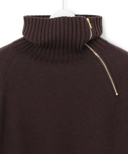 L size ONWARD(大きいサイズ) / エルサイズオンワード ニット・セーター | ボイルドウールコンビ ジップ タートルニット | 詳細12