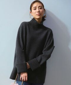 L size ONWARD(大きいサイズ) / エルサイズオンワード ニット・セーター | 【新色追加】ボイルドウールコンビニット チュニック