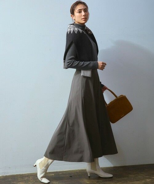 L size ONWARD(大きいサイズ) / エルサイズオンワード ニット・セーター | 【洗える】ジャガード クルーネック ニット | 詳細4