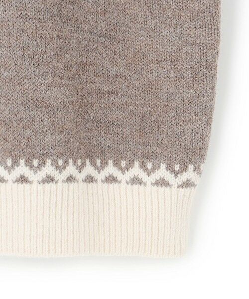 L size ONWARD(大きいサイズ) / エルサイズオンワード ニット・セーター | 【洗える】ジャガード クルーネック ニット | 詳細17
