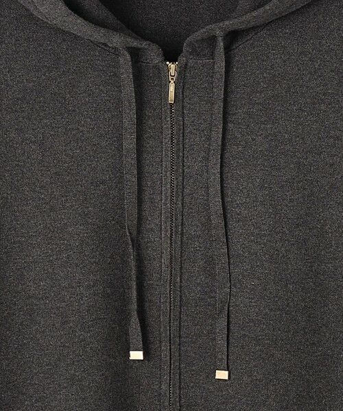 L size ONWARD(大きいサイズ) / エルサイズオンワード パーカー | 【Lサイズ限定/洗える】ヴィスコースストレッチ ニット パーカー | 詳細8