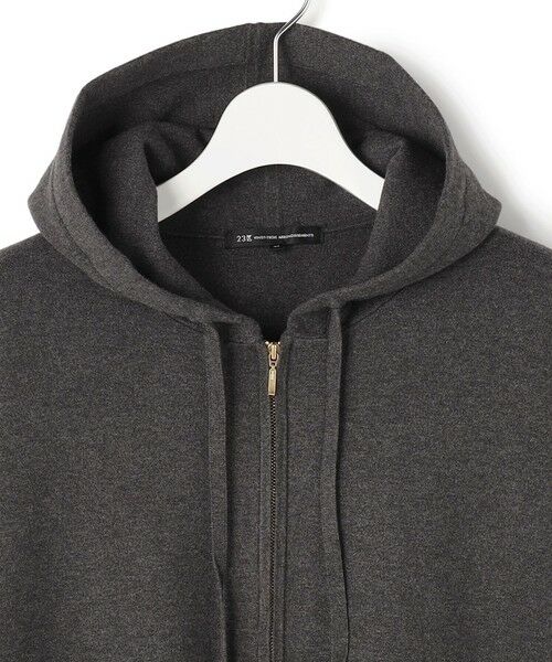 L size ONWARD(大きいサイズ) / エルサイズオンワード パーカー | 【Lサイズ限定/洗える】ヴィスコースストレッチ ニット パーカー | 詳細9