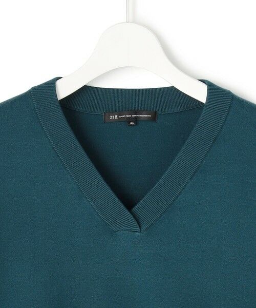 L size ONWARD(大きいサイズ) / エルサイズオンワード ニット・セーター | 【Lサイズ限定/洗える】ヴィスコースストレッチ Vネック ニット | 詳細20