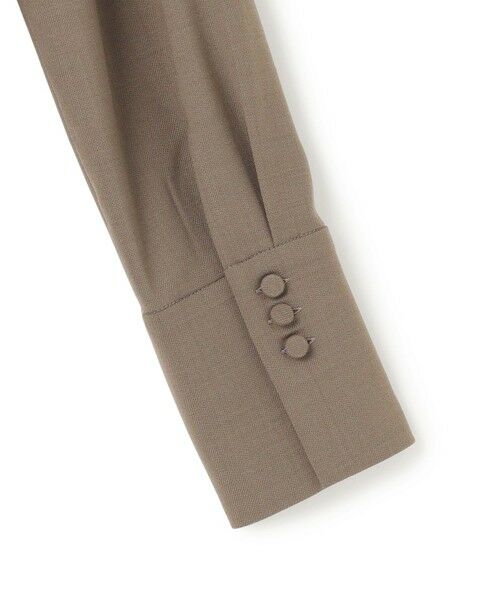 L size ONWARD(大きいサイズ) / エルサイズオンワード ロング・マキシ丈ワンピース | 【UVカット・洗える】ウール2WAYストレッチ 長袖ワンピース | 詳細8