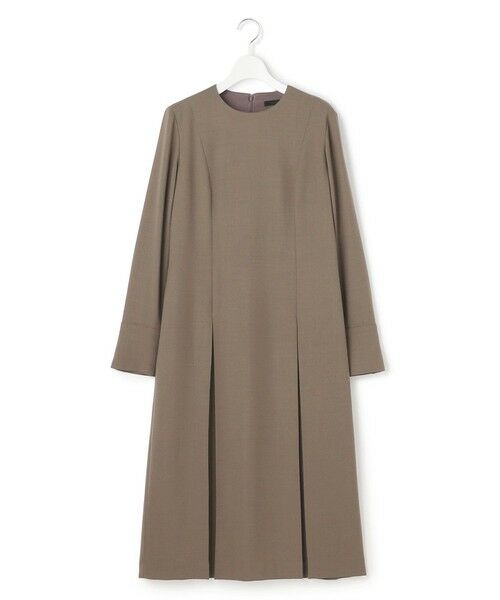 L size ONWARD(大きいサイズ) / エルサイズオンワード ロング・マキシ丈ワンピース | 【UVカット・洗える】ウール2WAYストレッチ 長袖ワンピース | 詳細2