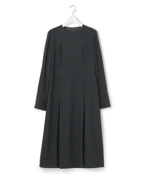 L size ONWARD(大きいサイズ) / エルサイズオンワード ロング・マキシ丈ワンピース | 【UVカット・洗える】ウール2WAYストレッチ 長袖ワンピース | 詳細11