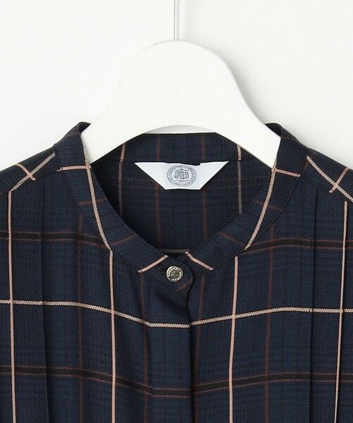 L size ONWARD(大きいサイズ) / エルサイズオンワード ミニ丈・ひざ丈ワンピース | サイロチェック ストライプ ワンピース | 詳細12