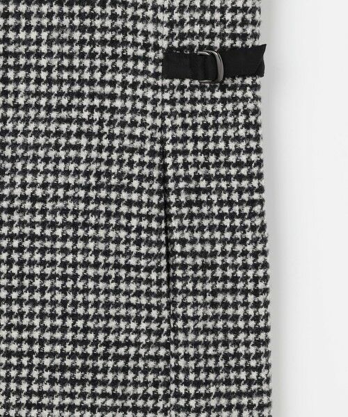 L size ONWARD(大きいサイズ) / エルサイズオンワード ロング・マキシ丈スカート | ウールシルク ハウンドトゥース ジャンパースカート | 詳細11