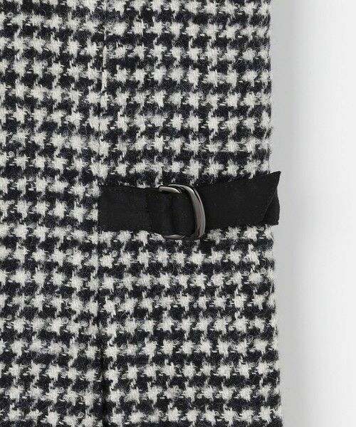 L size ONWARD(大きいサイズ) / エルサイズオンワード ロング・マキシ丈スカート | ウールシルク ハウンドトゥース ジャンパースカート | 詳細12