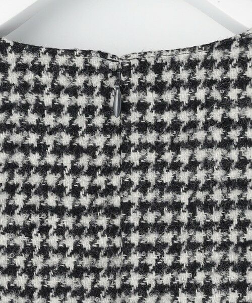 L size ONWARD(大きいサイズ) / エルサイズオンワード ロング・マキシ丈スカート | ウールシルク ハウンドトゥース ジャンパースカート | 詳細13