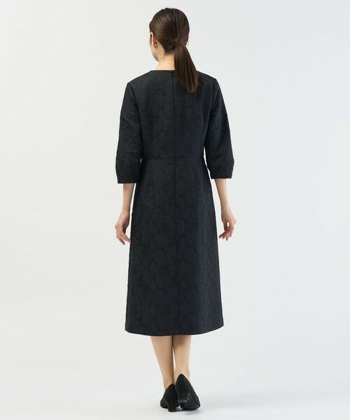 L size ONWARD(大きいサイズ) / エルサイズオンワード ドレス | ボタニカルジャガード ワンピース | 詳細17