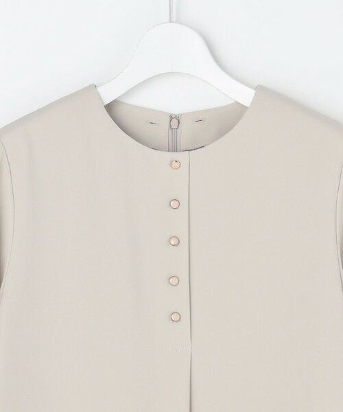 L size ONWARD(大きいサイズ) / エルサイズオンワード ドレス | 【2way】セラテリーダブルクロス 襟付き ワンピース | 詳細19