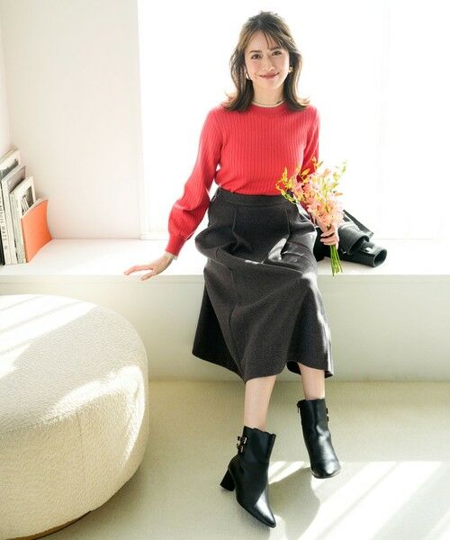 L size ONWARD(大きいサイズ) / エルサイズオンワード セットアップ | 【2SET】ジャケット × フレアスカート セット | 詳細7