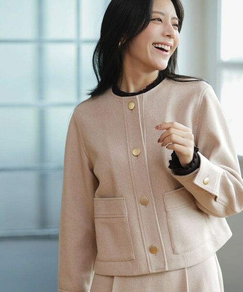 L size ONWARD(大きいサイズ) / エルサイズオンワード セットアップ | 【2SET】ジャケット × フレアスカート セット | 詳細22