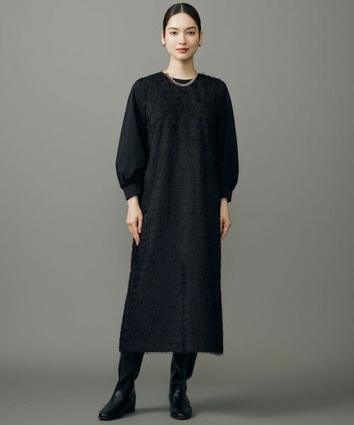 L size ONWARD(大きいサイズ) / エルサイズオンワード ロング・マキシ丈ワンピース | 【カタログ掲載】ループカットジャカード ワンピース | 詳細16