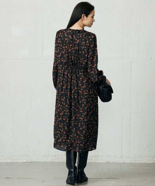 L size ONWARD(大きいサイズ) / エルサイズオンワード ロング・マキシ丈ワンピース | マルチポルカドットプリント ワンピース | 詳細13