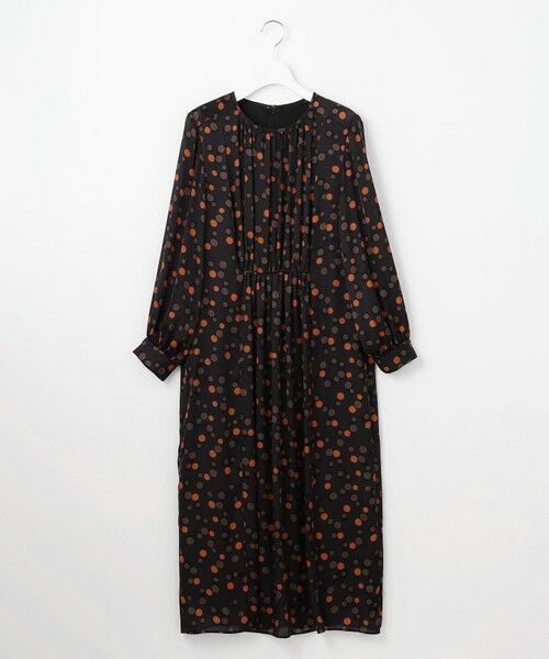 L size ONWARD(大きいサイズ) / エルサイズオンワード ロング・マキシ丈ワンピース | マルチポルカドットプリント ワンピース | 詳細15