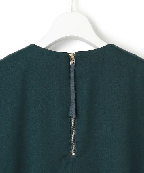 L size ONWARD(大きいサイズ) / エルサイズオンワード ロング・マキシ丈ワンピース | 【洗える】メリノウールサテン ワンピース | 詳細14