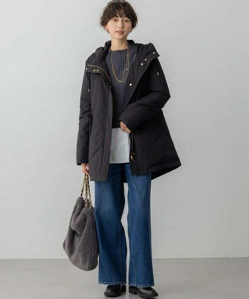 L size ONWARD(大きいサイズ) / エルサイズオンワード ミニ丈・ひざ丈ワンピース | 【洗える】レイヤードニットツイン ワンピース | 詳細5