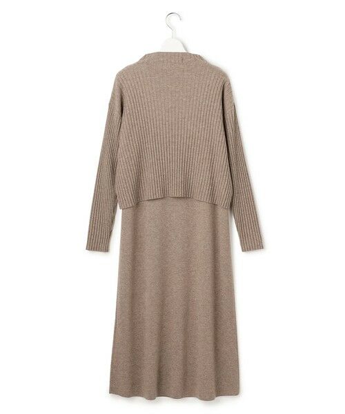 L size ONWARD(大きいサイズ) / エルサイズオンワード ミニ丈・ひざ丈ワンピース | 【洗える】レイヤードニットツイン ワンピース | 詳細15