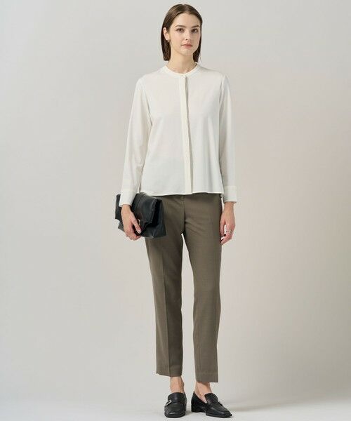 L size ONWARD(大きいサイズ) / エルサイズオンワード その他パンツ | 【UVカット・洗える】ウール2WAYストレッチ スティックパンツ | 詳細1