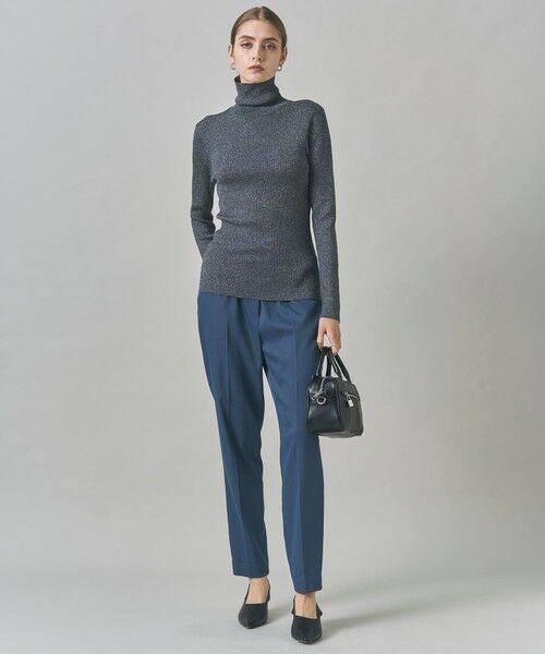 L size ONWARD(大きいサイズ) / エルサイズオンワード その他パンツ | 【裏起毛】 ウォームサテン スティックパンツ | 詳細7