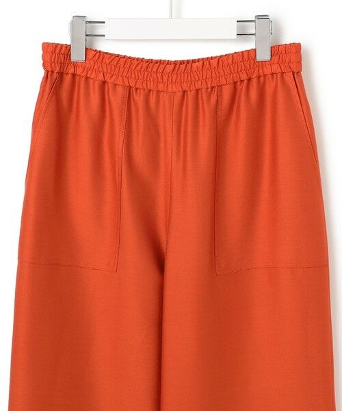 L size ONWARD(大きいサイズ) / エルサイズオンワード その他パンツ | 【洗える】ウールワッシャーツイル ワイドストレートパンツ | 詳細10