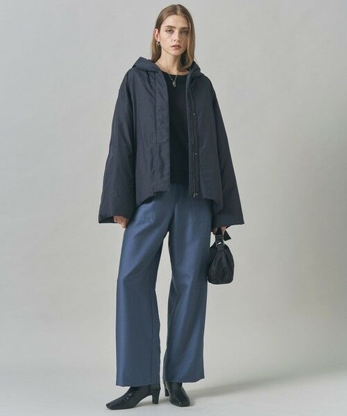 L size ONWARD(大きいサイズ) / エルサイズオンワード その他パンツ | 【洗える】ウールワッシャーツイル ワイドストレートパンツ | 詳細20