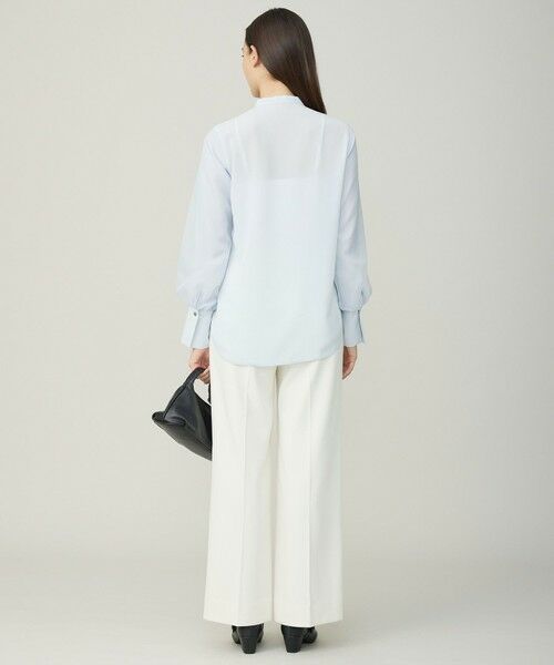 L size ONWARD(大きいサイズ) / エルサイズオンワード その他パンツ | 【洗える】 トリアセボディシェルピーチ ワイドパンツ | 詳細7