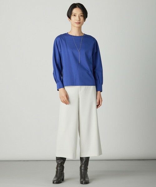 L size ONWARD(大きいサイズ) / エルサイズオンワード その他パンツ | 【WEB限定カラーあり】ツムギートflannel クロップド パンツ | 詳細12