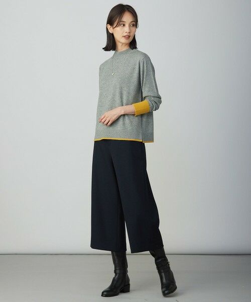 L size ONWARD(大きいサイズ) / エルサイズオンワード その他パンツ | 【WEB限定カラーあり】ツムギートflannel クロップド パンツ | 詳細20