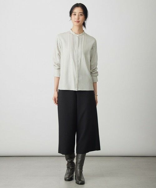 L size ONWARD(大きいサイズ) / エルサイズオンワード その他パンツ | 【WEB限定カラーあり】ツムギートflannel クロップド パンツ | 詳細26