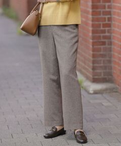 L size ONWARD(大きいサイズ) / エルサイズオンワード その他パンツ | シルクネップツイード スレート パンツ