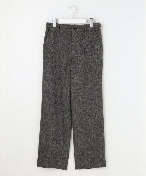 L size ONWARD(大きいサイズ) / エルサイズオンワード その他パンツ | シルクネップツイード スレート パンツ | 詳細7