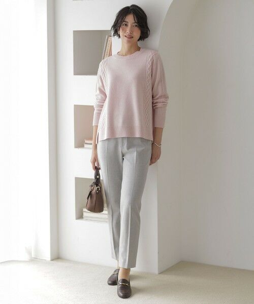 L size ONWARD(大きいサイズ) / エルサイズオンワード その他パンツ | チェルビック テーパード パンツ | 詳細18