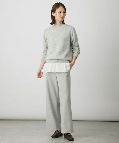 L size ONWARD(大きいサイズ) / エルサイズオンワード その他パンツ | チェルビック セミワイド パンツ | 詳細5