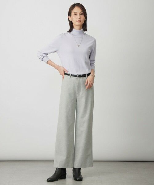 L size ONWARD(大きいサイズ) / エルサイズオンワード その他パンツ | チェルビック セミワイド パンツ | 詳細7