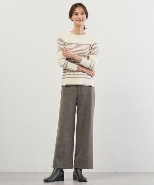 L size ONWARD(大きいサイズ) / エルサイズオンワード その他パンツ | チェルビック セミワイド パンツ | 詳細26