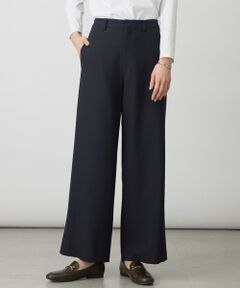 L size ONWARD(大きいサイズ) / エルサイズオンワード その他パンツ | ジョーゼット裏起毛 ワイド パンツ