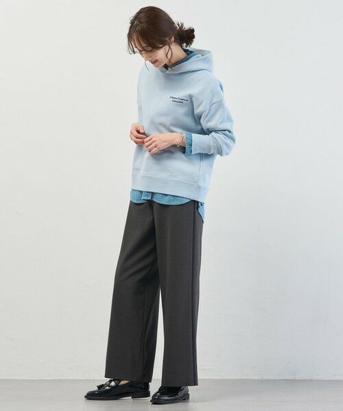 L size ONWARD(大きいサイズ) / エルサイズオンワード その他パンツ | ジョーゼット裏起毛 ワイド パンツ | 詳細6