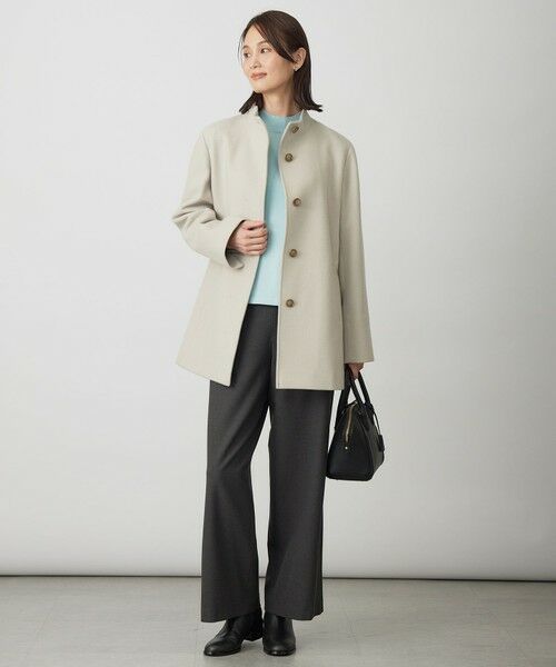 L size ONWARD(大きいサイズ) / エルサイズオンワード その他パンツ | ジョーゼット裏起毛 ワイド パンツ | 詳細13