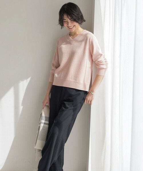 L size ONWARD(大きいサイズ) / エルサイズオンワード その他パンツ | ジョーゼット裏起毛 ワイド パンツ | 詳細24